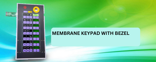 membrane keypad with bezel